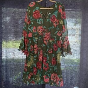 Floral Long Sleeve Dress